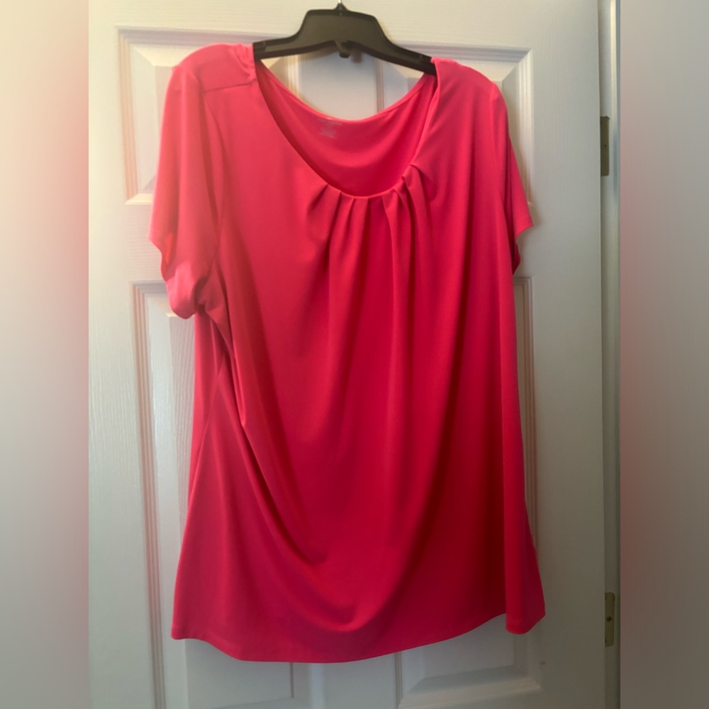 Bright pink blouse